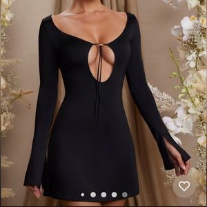 Oh Polly Black Mini Dress